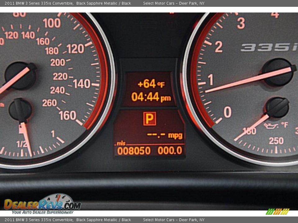 2011 BMW 3 Series 335is Convertible Black Sapphire Metallic / Black Photo #17