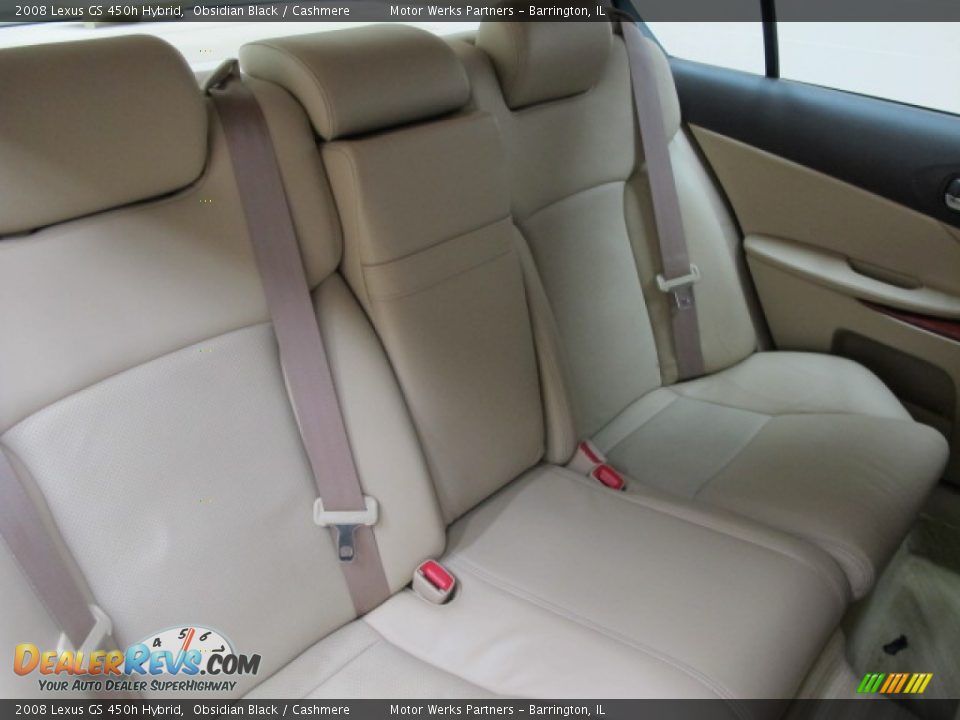 2008 Lexus GS 450h Hybrid Obsidian Black / Cashmere Photo #22