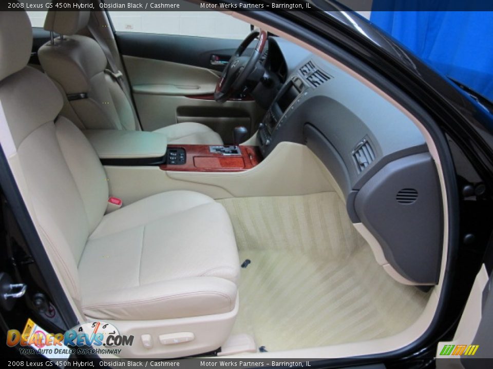 2008 Lexus GS 450h Hybrid Obsidian Black / Cashmere Photo #23