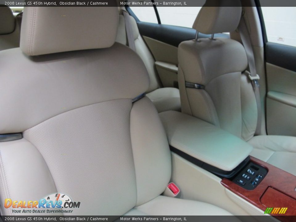 2008 Lexus GS 450h Hybrid Obsidian Black / Cashmere Photo #24