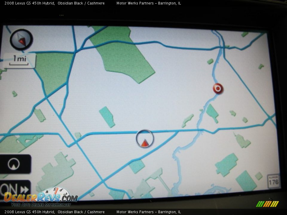 2008 Lexus GS 450h Hybrid Obsidian Black / Cashmere Photo #34