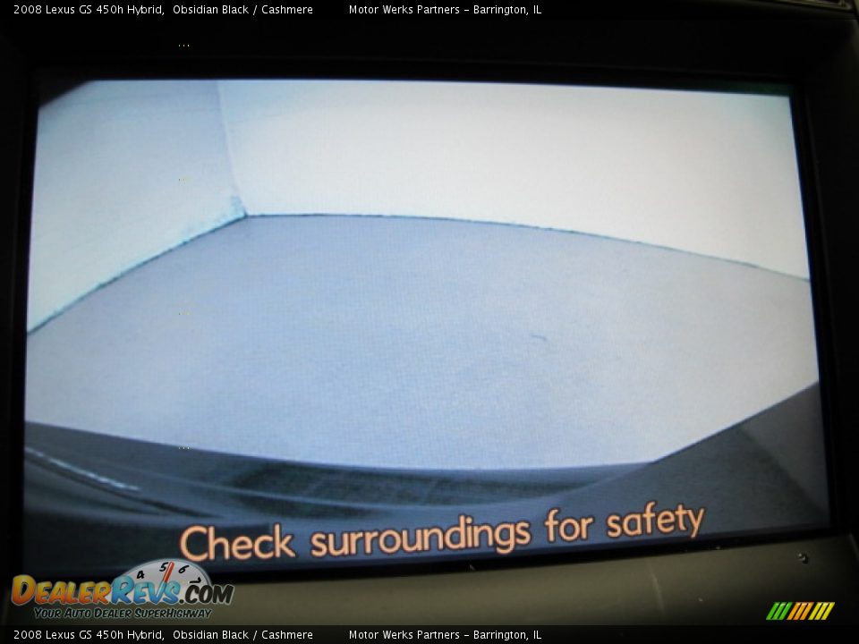 2008 Lexus GS 450h Hybrid Obsidian Black / Cashmere Photo #35