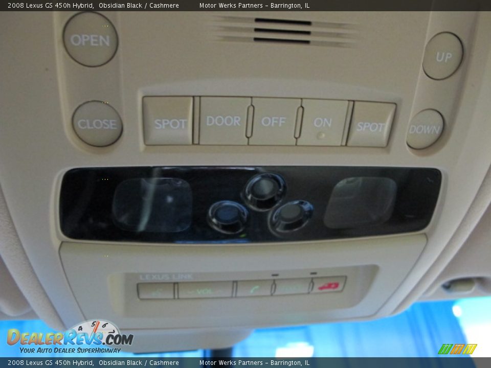 2008 Lexus GS 450h Hybrid Obsidian Black / Cashmere Photo #36