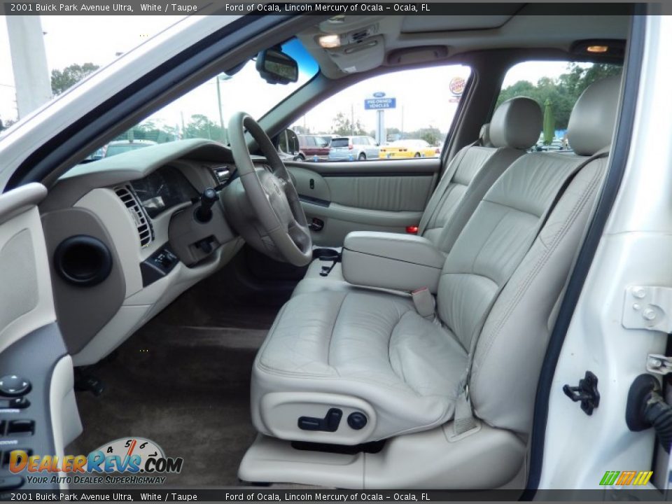 2001 Buick Park Avenue Ultra White / Taupe Photo #13