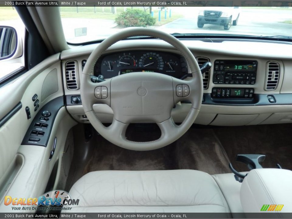 2001 Buick Park Avenue Ultra White / Taupe Photo #22