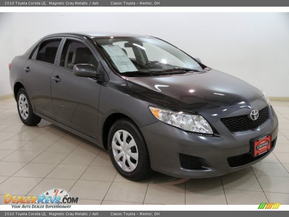 2010 Toyota Corolla LE Magnetic Gray Metallic / Ash Photo #1