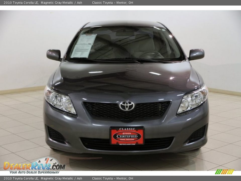 2010 Toyota Corolla LE Magnetic Gray Metallic / Ash Photo #2