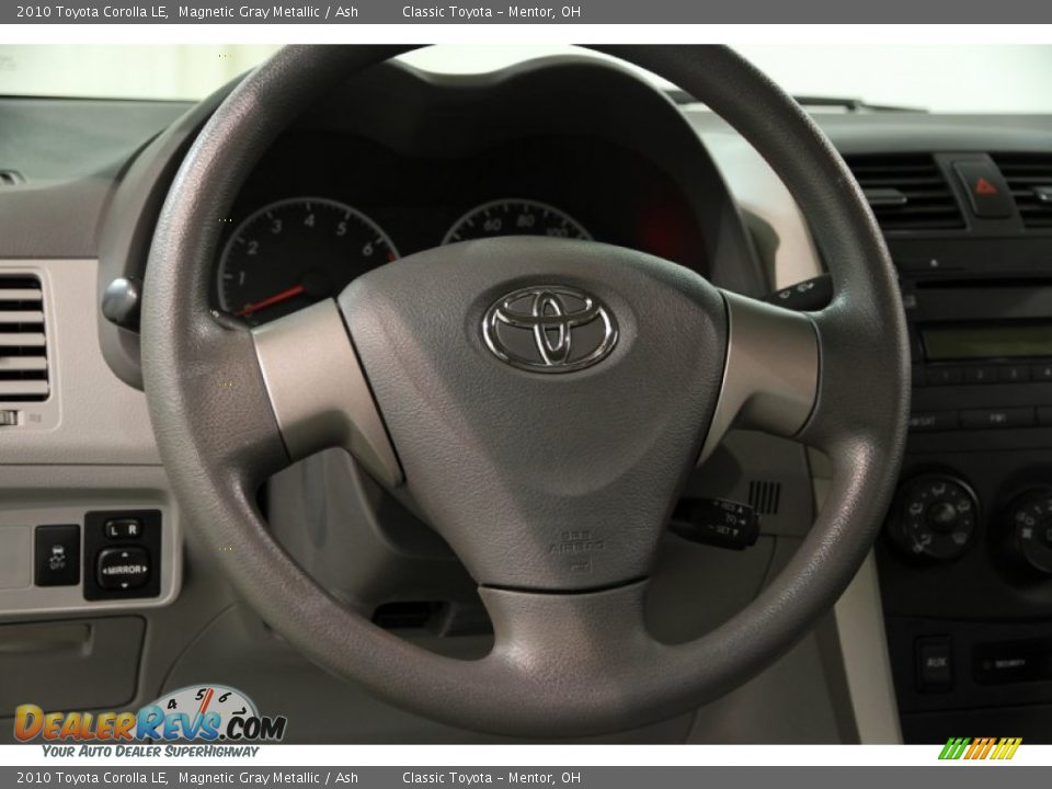 2010 Toyota Corolla LE Magnetic Gray Metallic / Ash Photo #6
