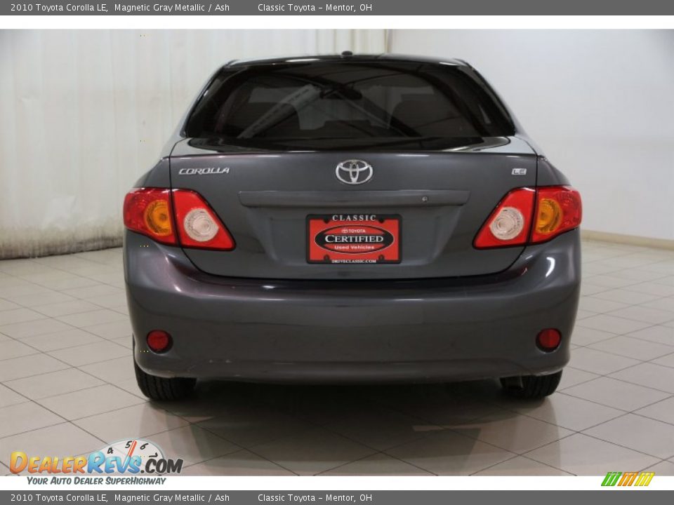2010 Toyota Corolla LE Magnetic Gray Metallic / Ash Photo #13