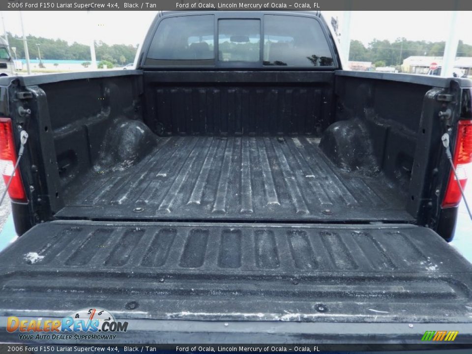 2006 Ford F150 Lariat SuperCrew 4x4 Black / Tan Photo #5