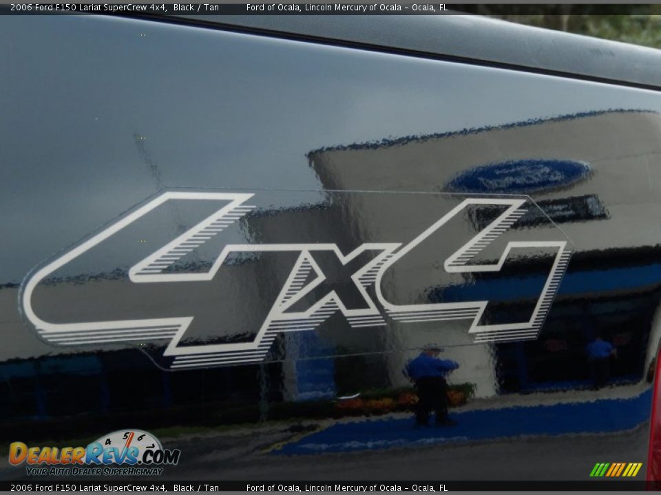 2006 Ford F150 Lariat SuperCrew 4x4 Black / Tan Photo #11