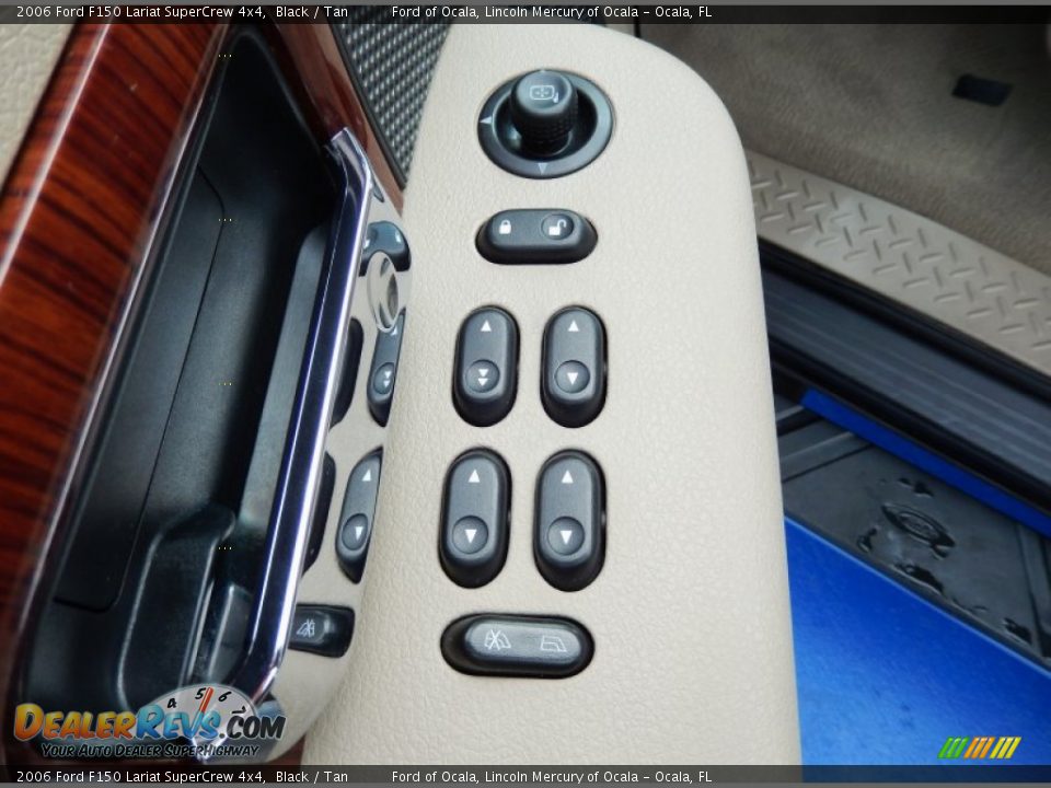 2006 Ford F150 Lariat SuperCrew 4x4 Black / Tan Photo #15