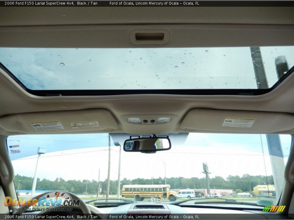 2006 Ford F150 Lariat SuperCrew 4x4 Black / Tan Photo #20