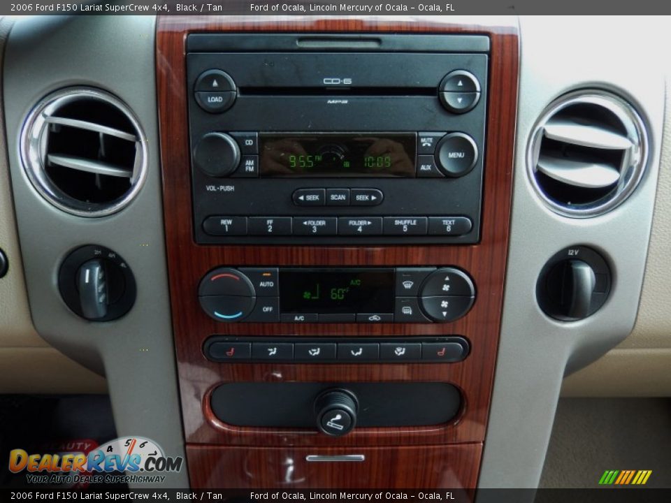 2006 Ford F150 Lariat SuperCrew 4x4 Black / Tan Photo #24