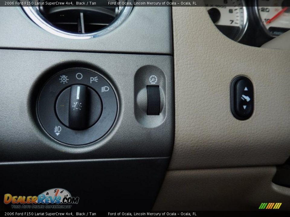 2006 Ford F150 Lariat SuperCrew 4x4 Black / Tan Photo #25