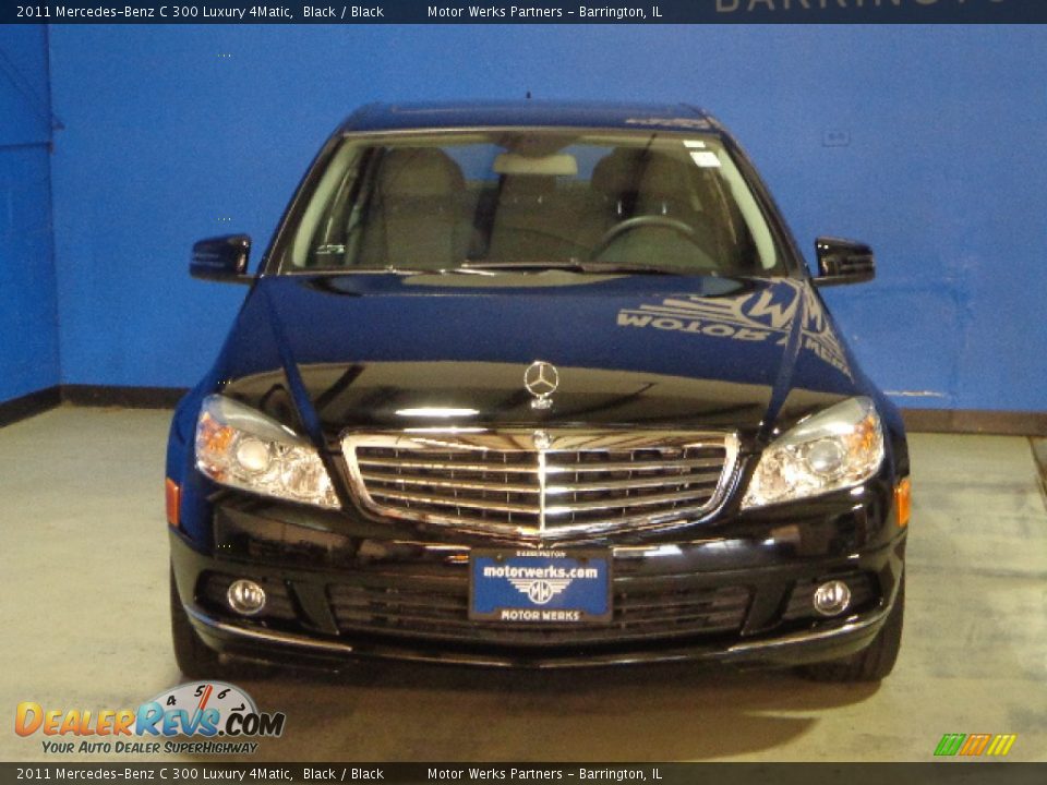 2011 Mercedes-Benz C 300 Luxury 4Matic Black / Black Photo #3
