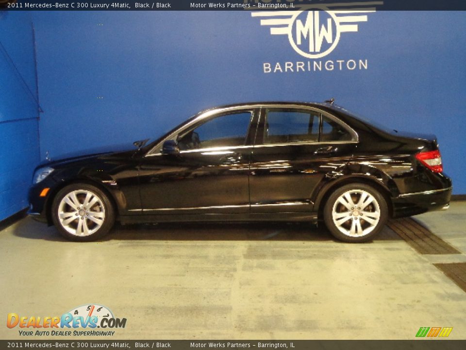 2011 Mercedes-Benz C 300 Luxury 4Matic Black / Black Photo #5