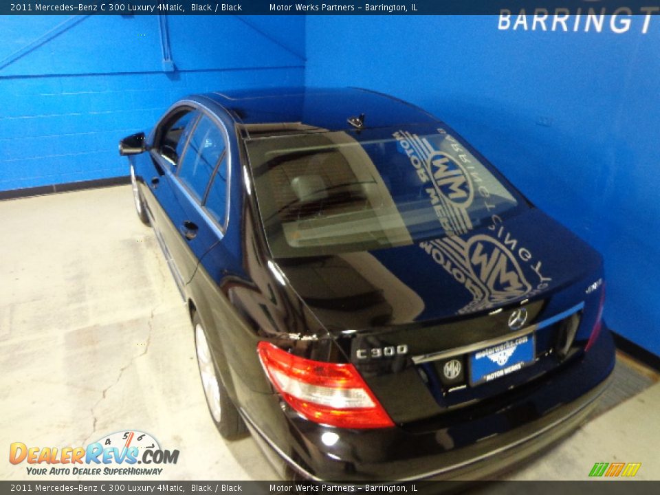 2011 Mercedes-Benz C 300 Luxury 4Matic Black / Black Photo #6