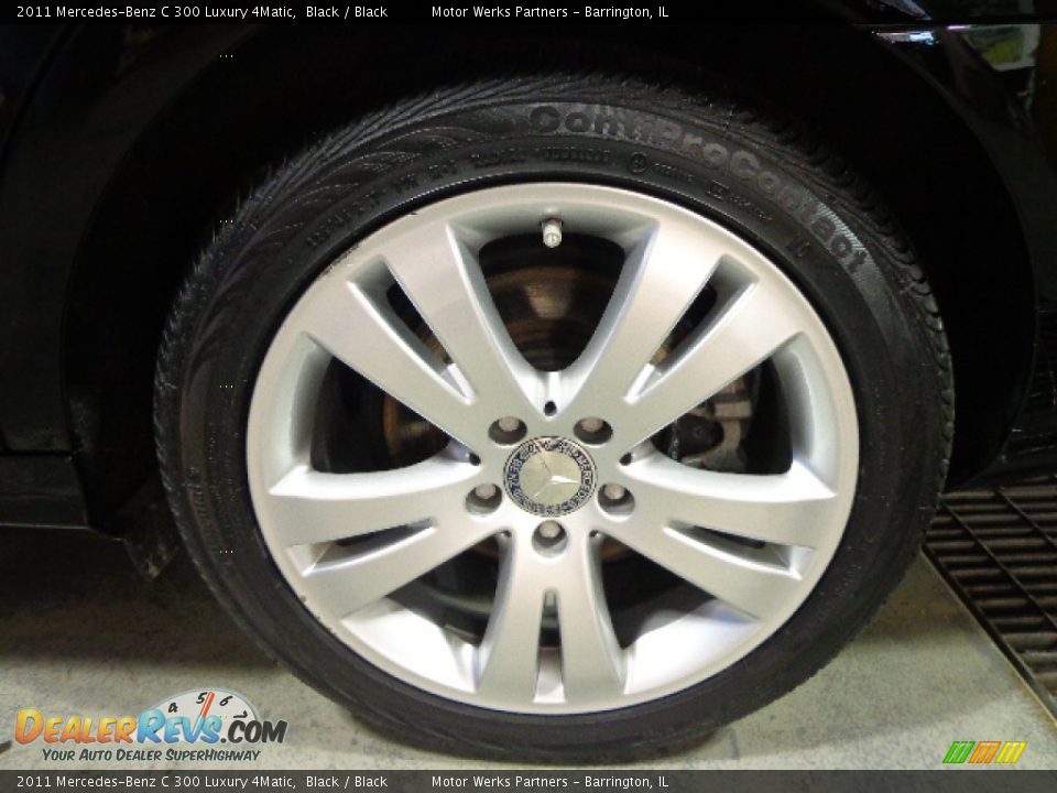 2011 Mercedes-Benz C 300 Luxury 4Matic Black / Black Photo #7
