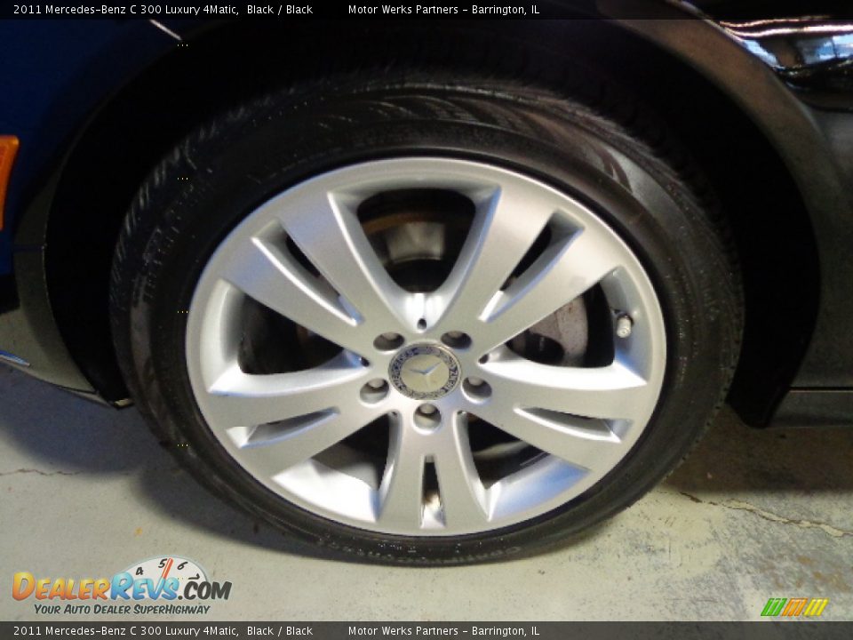 2011 Mercedes-Benz C 300 Luxury 4Matic Black / Black Photo #8