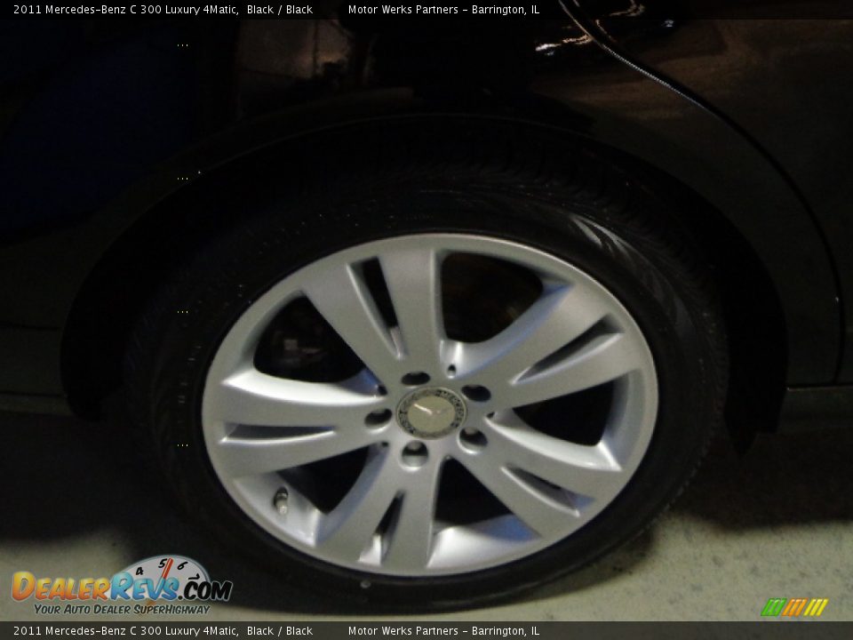 2011 Mercedes-Benz C 300 Luxury 4Matic Black / Black Photo #15