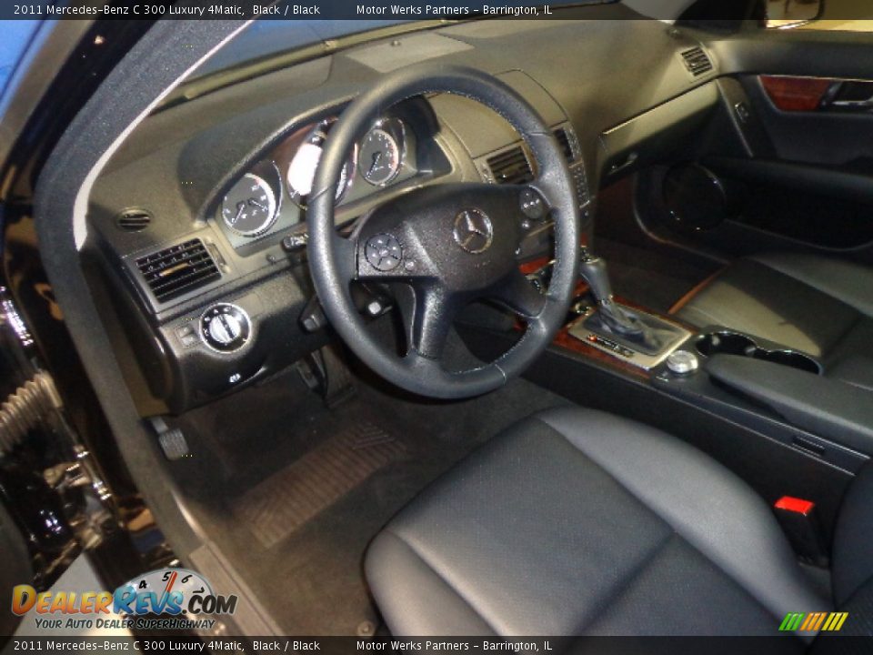 2011 Mercedes-Benz C 300 Luxury 4Matic Black / Black Photo #20