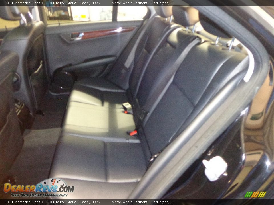 2011 Mercedes-Benz C 300 Luxury 4Matic Black / Black Photo #25