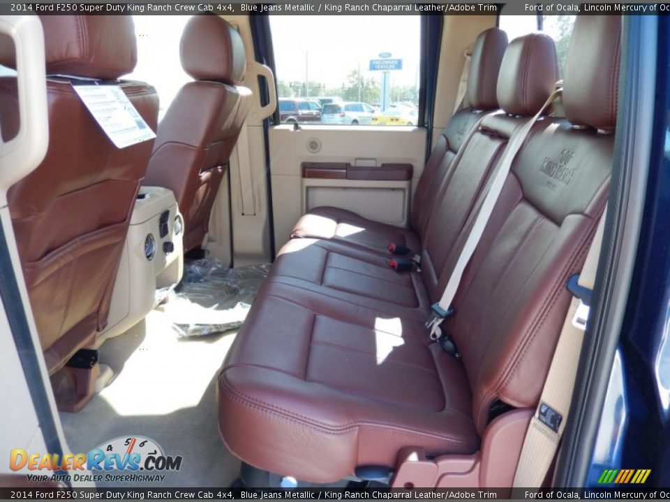 2014 Ford F250 Super Duty King Ranch Crew Cab 4x4 Blue Jeans Metallic / King Ranch Chaparral Leather/Adobe Trim Photo #7