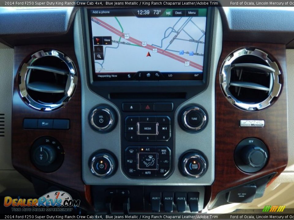 2014 Ford F250 Super Duty King Ranch Crew Cab 4x4 Blue Jeans Metallic / King Ranch Chaparral Leather/Adobe Trim Photo #10