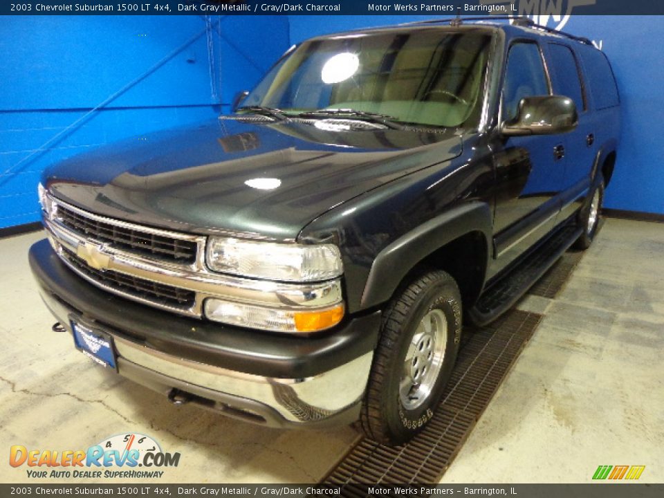 2003 Chevrolet Suburban 1500 LT 4x4 Dark Gray Metallic / Gray/Dark Charcoal Photo #1