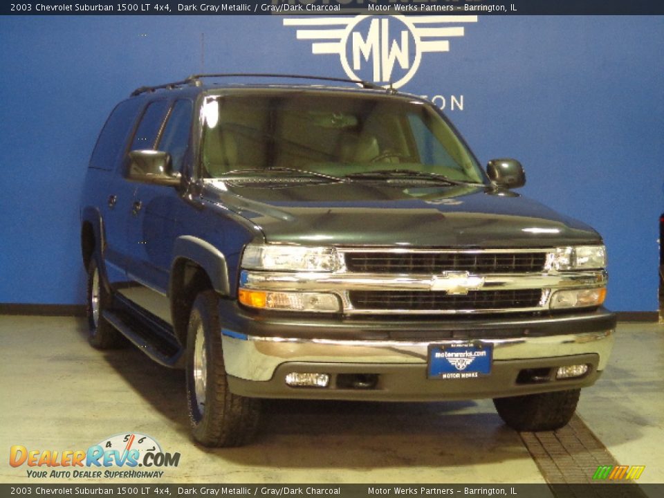 2003 Chevrolet Suburban 1500 LT 4x4 Dark Gray Metallic / Gray/Dark Charcoal Photo #2