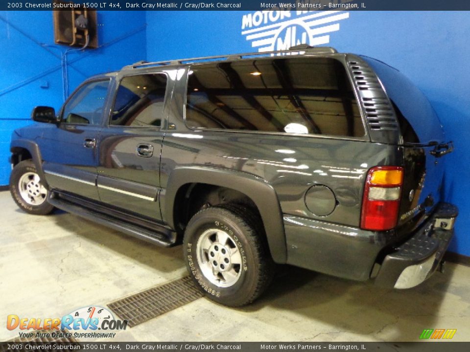 2003 Chevrolet Suburban 1500 LT 4x4 Dark Gray Metallic / Gray/Dark Charcoal Photo #4