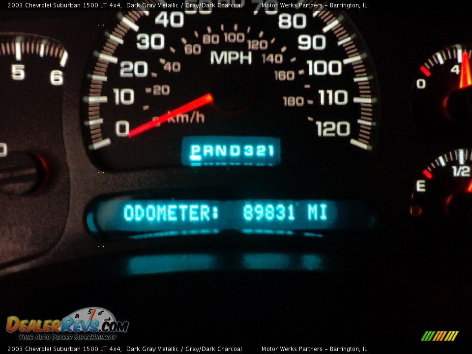 2003 Chevrolet Suburban 1500 LT 4x4 Dark Gray Metallic / Gray/Dark Charcoal Photo #21