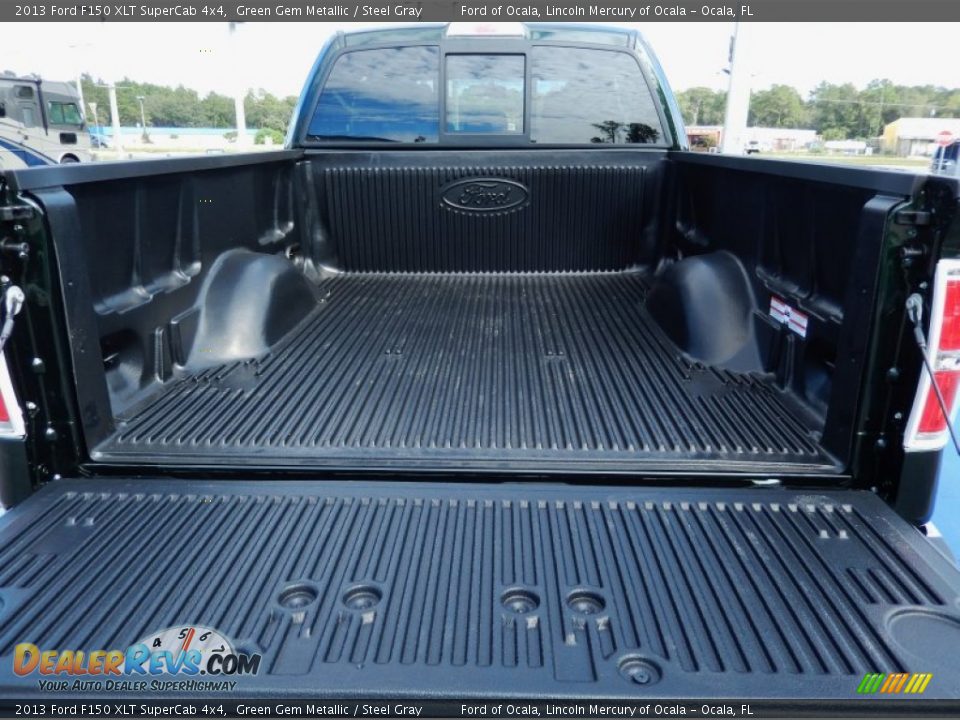2013 Ford F150 XLT SuperCab 4x4 Green Gem Metallic / Steel Gray Photo #4