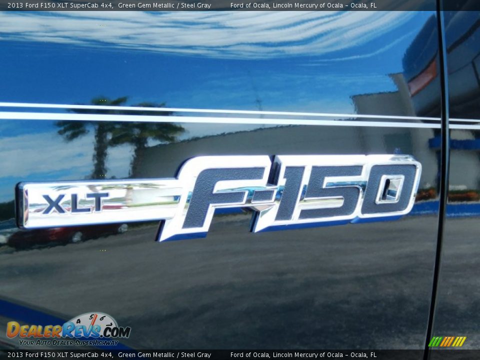2013 Ford F150 XLT SuperCab 4x4 Green Gem Metallic / Steel Gray Photo #5