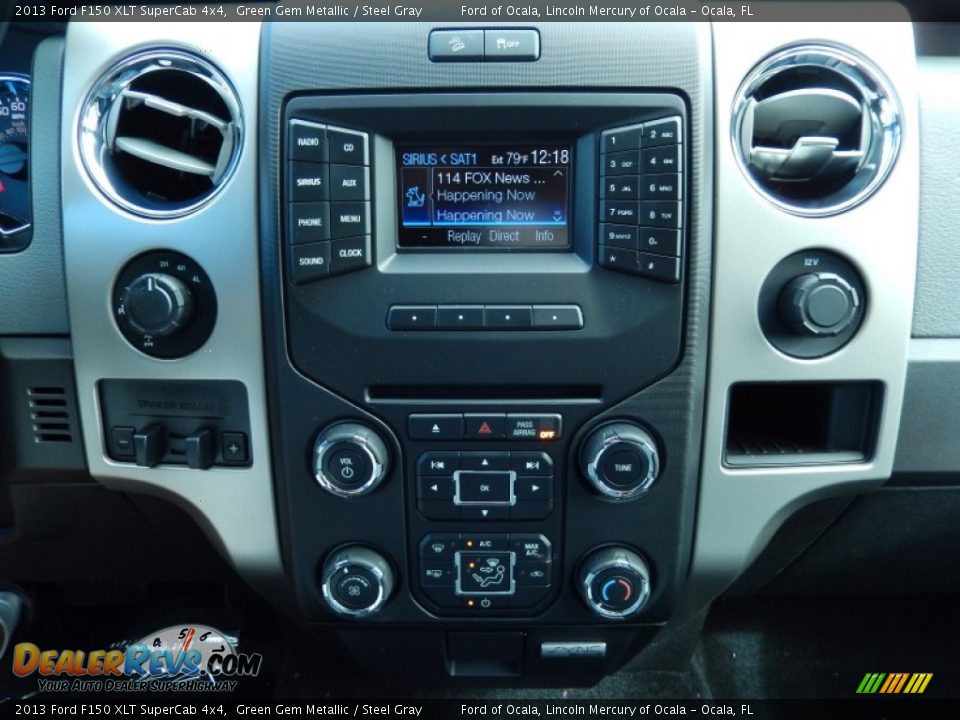 2013 Ford F150 XLT SuperCab 4x4 Green Gem Metallic / Steel Gray Photo #10