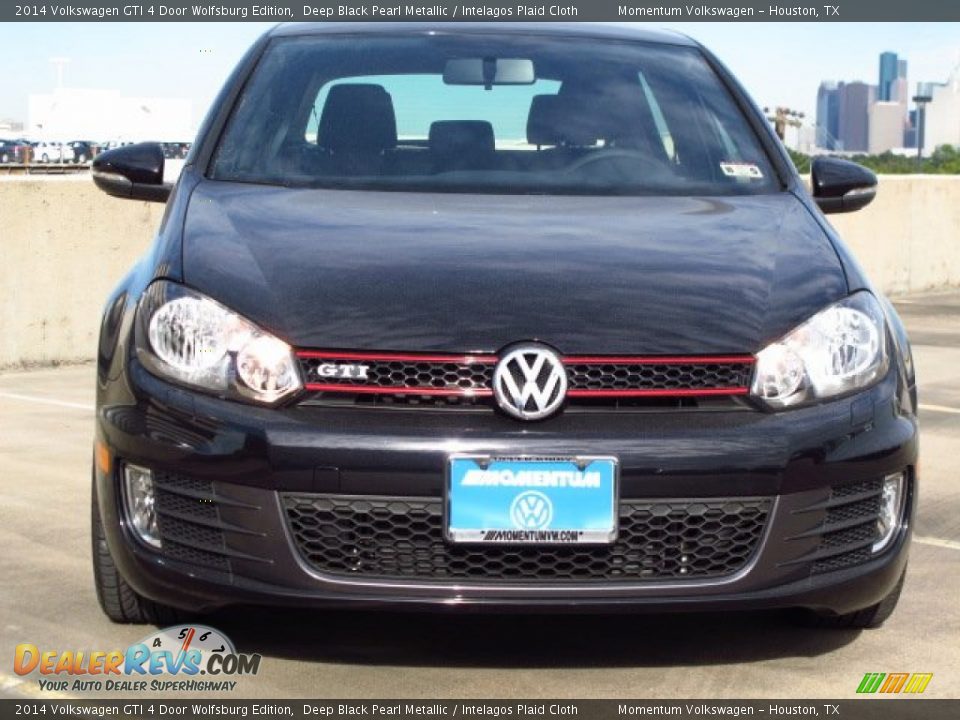 2014 Volkswagen GTI 4 Door Wolfsburg Edition Deep Black Pearl Metallic / Intelagos Plaid Cloth Photo #2