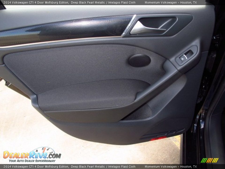 2014 Volkswagen GTI 4 Door Wolfsburg Edition Deep Black Pearl Metallic / Intelagos Plaid Cloth Photo #11