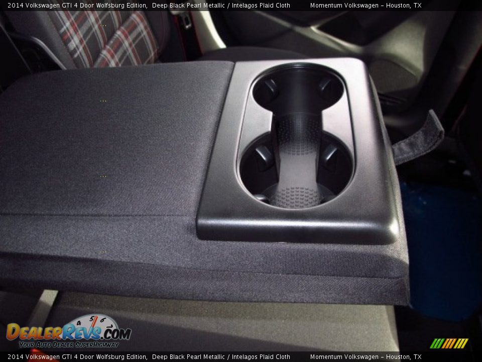 2014 Volkswagen GTI 4 Door Wolfsburg Edition Deep Black Pearl Metallic / Intelagos Plaid Cloth Photo #15