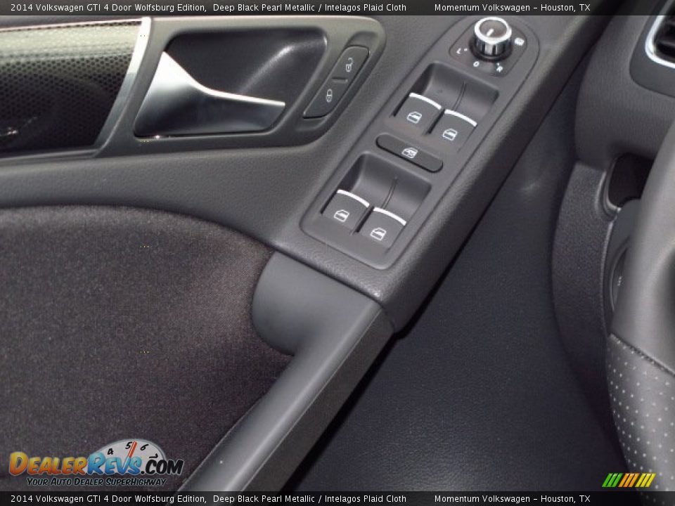 2014 Volkswagen GTI 4 Door Wolfsburg Edition Deep Black Pearl Metallic / Intelagos Plaid Cloth Photo #16