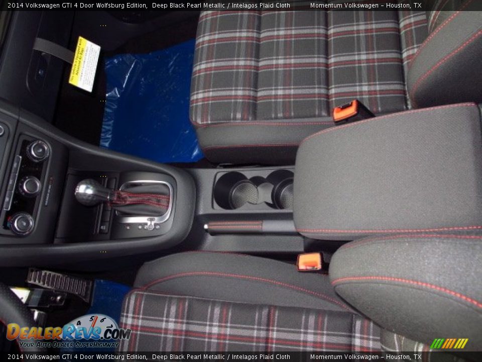 2014 Volkswagen GTI 4 Door Wolfsburg Edition Deep Black Pearl Metallic / Intelagos Plaid Cloth Photo #18
