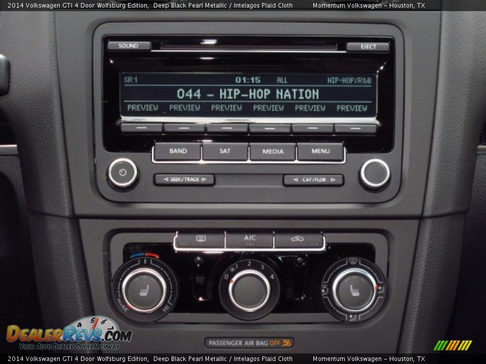 2014 Volkswagen GTI 4 Door Wolfsburg Edition Deep Black Pearl Metallic / Intelagos Plaid Cloth Photo #21