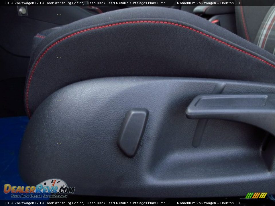 2014 Volkswagen GTI 4 Door Wolfsburg Edition Deep Black Pearl Metallic / Intelagos Plaid Cloth Photo #22