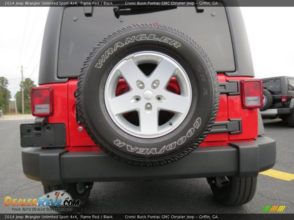 2014 Jeep Wrangler Unlimited Sport 4x4 Flame Red / Black Photo #6