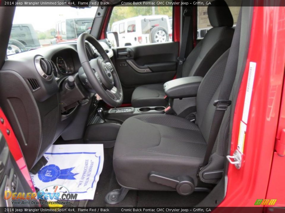 2014 Jeep Wrangler Unlimited Sport 4x4 Flame Red / Black Photo #12