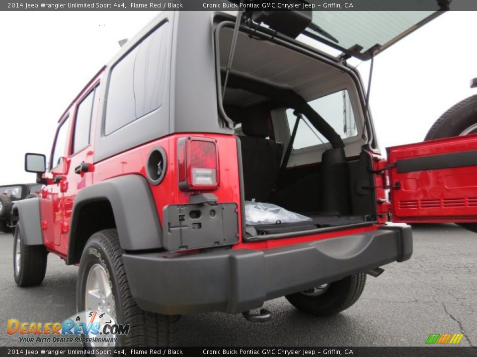 2014 Jeep Wrangler Unlimited Sport 4x4 Flame Red / Black Photo #16