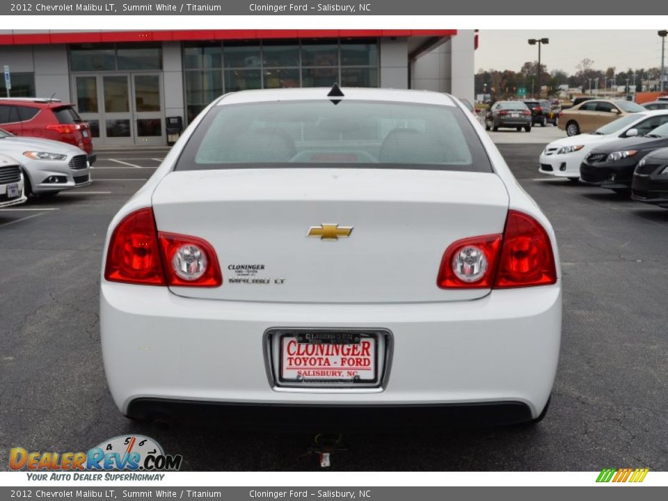 2012 Chevrolet Malibu LT Summit White / Titanium Photo #4