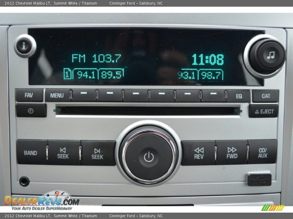 2012 Chevrolet Malibu LT Summit White / Titanium Photo #23