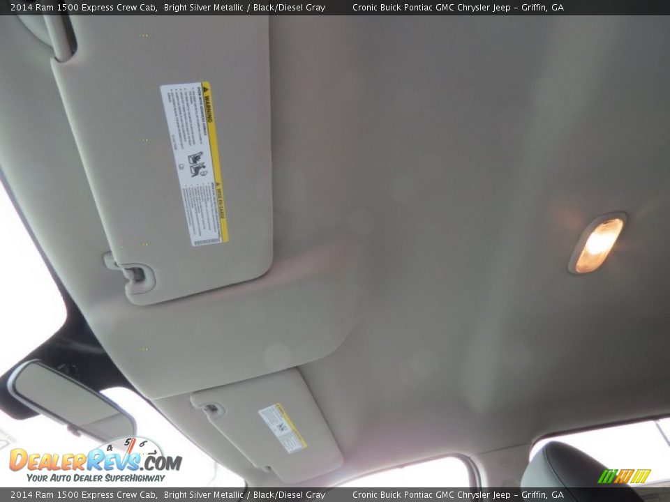 2014 Ram 1500 Express Crew Cab Bright Silver Metallic / Black/Diesel Gray Photo #12
