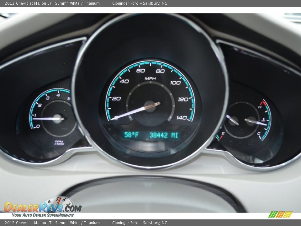 2012 Chevrolet Malibu LT Summit White / Titanium Photo #33